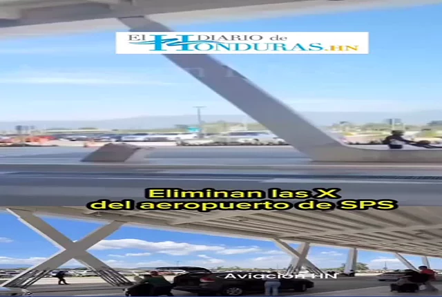 Fachada del Aeropuerto Internacional Ramón Villeda Morales en San Pedro Sula