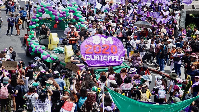 Manifestación 8M en Guatemala