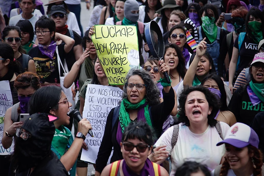 Manifestantes 8M en Guatemala