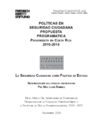 Políticas en seguridad ciudadana propuesta programatica progresista en Costa Rica 2010 - 2014