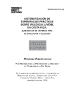 Sistematización de experiencias prácticas sobre violencia juvenil en Costa Rica