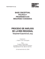 Base conceptual política y progresista en seguridad ciudadana