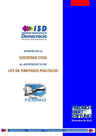 Aportes de la sociedad civil al anteproyecto de ley de partidos politicos