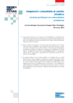 Adaptación comunitaria al cambio climático