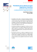 Prioridades para la reforma al sector seguridad en Costa Rica