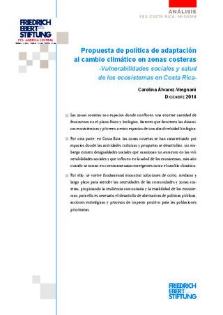 Propuesta de política de adaptación al cambio climático en zonas costeras