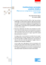 Contribuciones nacionales y justicia climática