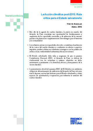 La acción climática post-2015