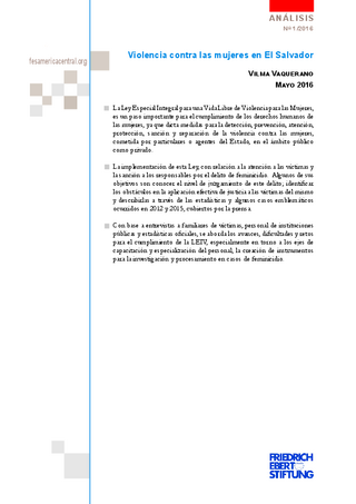 Violencia contra las mujeres en El Salvador