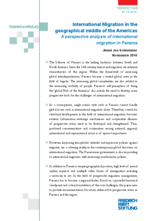 International migration in the geographical middle of the Americas