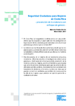 Seguridad ciudadana para mujeres en Costa Rica