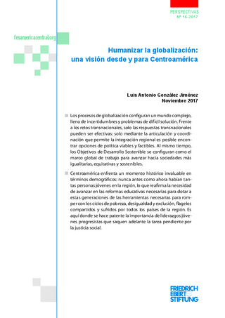 Humanizar la globalización