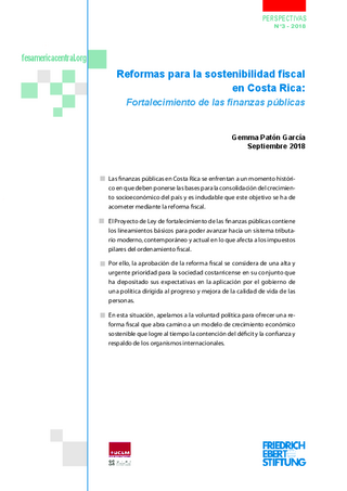 Reformas para la sostenibilidad fiscal en Costa Rica