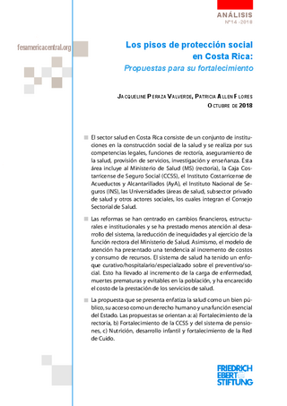 Los pisos de protección social en Costa Rica