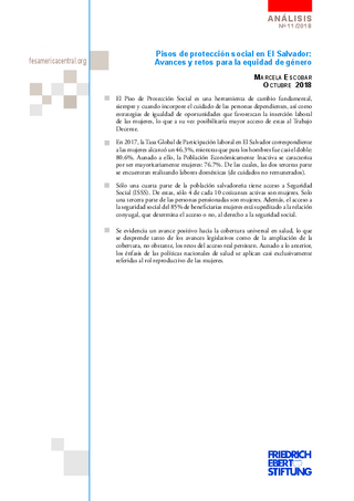 Pisos de protección social en El Salvador
