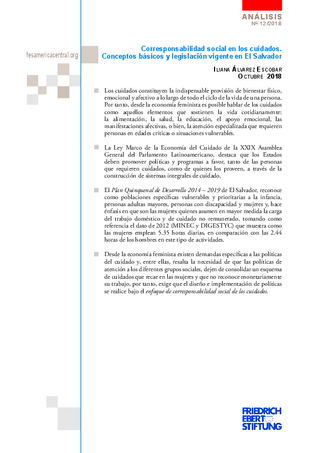 Corresponsabilidad social en los cuidados