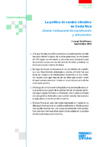 La política de cambio climático en Costa Rica
