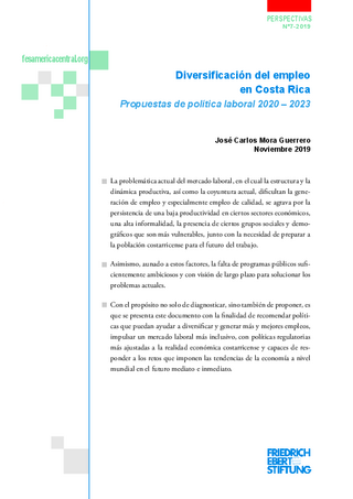 Diversificación del empleo en Costa Rica