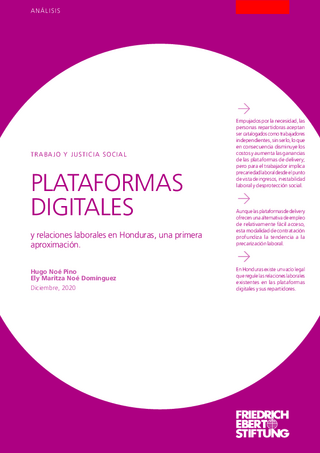 Plataformas digitales y relaciones laborales en Honduras
